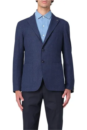 TAGLIATORE Blazers, male, , Size: 5XL Tailored Blazer Patch Pockets
