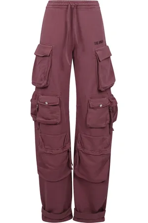 The Attico Straight Trousers, female, , Size: XS Wide Leg Cotton Cargo Pants