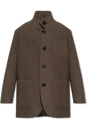 Ami Single-Breasted Coats, male, , Size: M Coat with cut-out