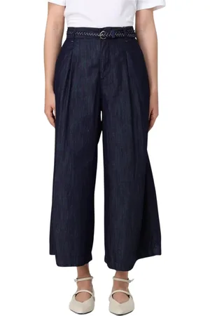 Liu Jo Wide Trousers, female, , Size: W25 Stylish Wide-Leg Denim Pants