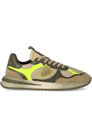 Philippe model Sneakers, male, , Size: 11 US Low Neon Military Sneaker