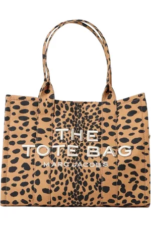 Marc Jacobs Tote Bags, female, , Size: ONE SIZE Leopard Print Canvas Tote Bag