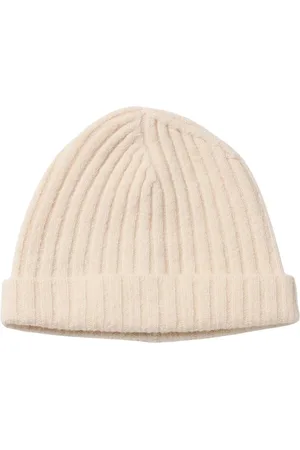 Jil Sander Beanies, female, , Size: ONE SIZE Elegant Ribbed Cashmere Beanie Hat