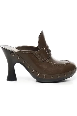 Burberry Heeled Mules, female, , Size: 7 US Sneakers with Wooden Sole
