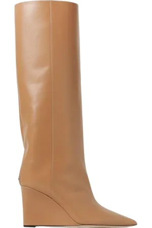 Jimmy Choo High Boots, female, , Size: 9 1/2 US Sophisticated KneeHigh Wedge Boots