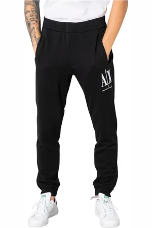 Armani Exchange Sweatpants, male, , Size: XS Printed Joggers Stylish Addition Wardrobe