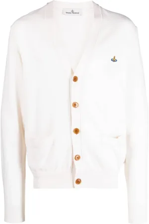 Vivienne Westwood Cardigans, male, , Size: XL Cream Cardigan for Men