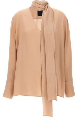 Givenchy Blouses, female, , Size: XS Silk Blouse with Neck Tie Detail