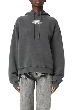 Alexander Wang Hoodies, female, , Size: XS Black Graphic Print Hoodie