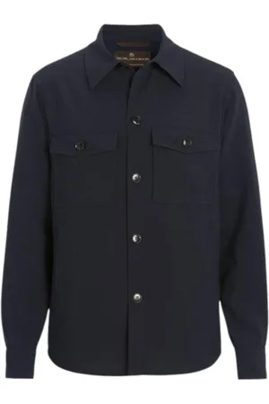 Oscar Jacobson Light Jackets, male, , Size: 3XL Night Shirt Jacket Maverick