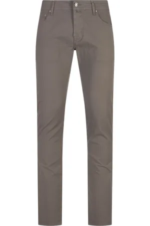 Jacob Cohen Chinos, male, , Size: W34 Grey Cotton Elastane Trousers