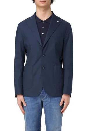 Manuel Ritz Blazers, male, , Size: S Elegant Beige Blazer