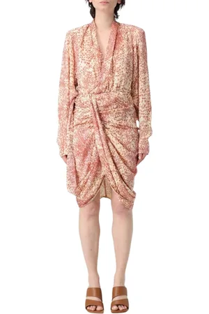 Isabel Marant Short Dresses, female, , Size: 2XS Silk Print Mini Dress