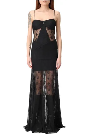 ANIYE BY Gowns, female, , Size: S Lace Maxi Dress Sheer Overlay