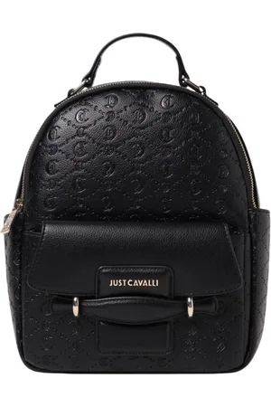 Roberto Cavalli Backpacks, female, , Size: ONE SIZE Luxury Embossed Logo Backpack