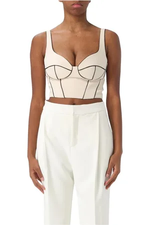 Elisabetta Franchi Sleeveless Tops, female, , Size: XS Sleeveless Bustier Top