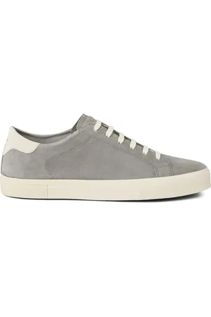 Brunello Cucinelli Sneakers, male, , Size: 11 US Grey Lace-Up Sneaker with Logo Print