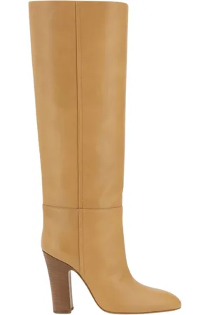 PARIS TEXAS High Boots, female, , Size: 7 US Leather Block Heel Boots