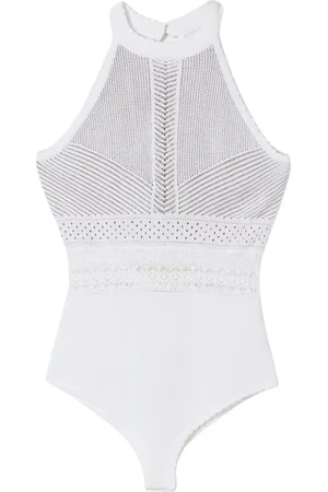Twin-Set Body, female, , Size: S Elegant Lace Trim Bodysuit