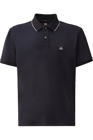 C.P. Company Polo Shirts, male, , Size: 2XL Stretch Cotton Polo with Ribbed Collar
