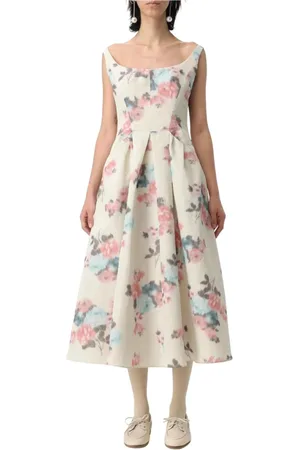 Serafini Midi Dresses, female, , Size: 2XS Floral A-Line Dress