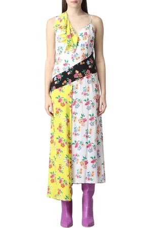 Msgm Midi Dresses, female, , Size: XS Elegant Floral Midi Dress