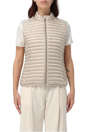 save the duck Vests, female, , Size: 4XL Quilted Puffer High Collar Vest