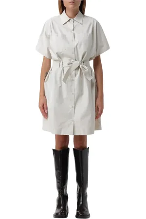 A.P.C. Shirt Dresses, female, , Size: S Belted Mini Dress