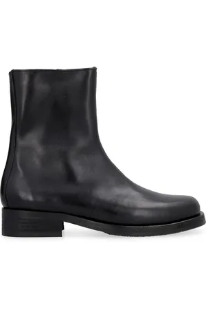 OUR LEGACY Ankle Boots, male, , Size: 12 US Leather Ankle Boots with Vibram Sole