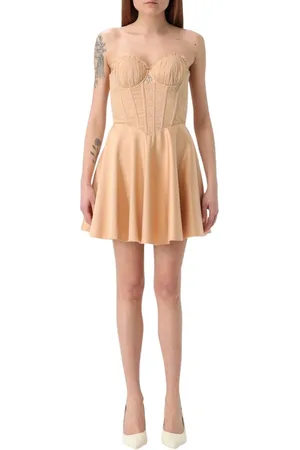 ANIYE BY Party Dresses, female, , Size: M Blush Pink Lace Corset Mini Dress