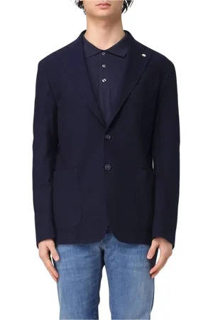 Manuel Ritz Blazers, male, , Size: XL Knit Blazer