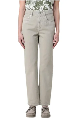 Brunello Cucinelli Straight Jeans, female, , Size: XL Elegant Straight Leg Jeans