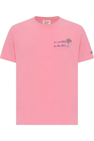 MC2 SAINT BARTH T-Shirts, male, , Size: M Abstract Logo Embroidered T-shirt