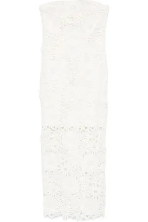 ROTATE Party Dresses, female, , Size: L Elegant Ivory Dress for Women