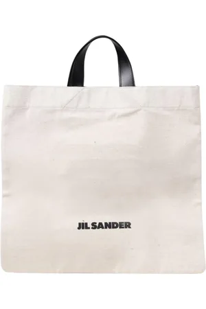 Jil Sander Tote Bags, female, , Size: ONE SIZE Leather Handle Tote Bag