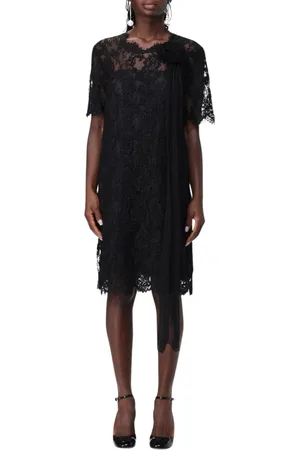 ERMANNO SCERVINO Party Dresses, female, , Size: XS Lace Mini Dress with Rose Detail