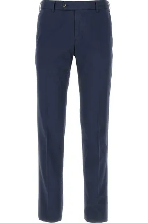 PT Torino Suit Trousers, male, , Size: L Stretch Cotton Navy Pants