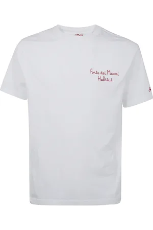 MC2 SAINT BARTH T-Shirts, male, , Size: S Embroidered T-Shirt in Portofino Style