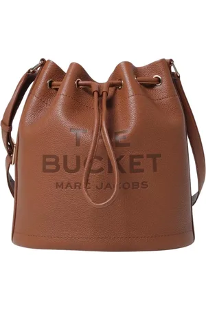 Marc Jacobs Bucket Bags, female, , Size: ONE SIZE Leather Drawstring Bucket Bag