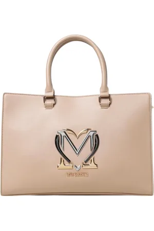 Moschino Handbags, female, , Size: ONE SIZE Chic Heart Logo Tote Bag