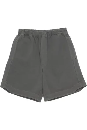GR10K Casual Shorts, male, , Size: M Brown Utility Shorts with Elastic Waist