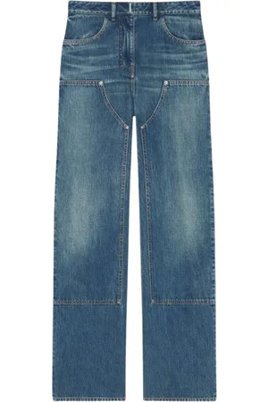 Givenchy Straight Jeans, female, , Size: W27 Patchwork Wide Leg Jeans