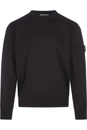 Stone Island Round-neck Knitwear, male, , Size: M Cotton Sweater for Men