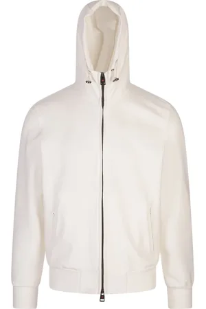 Kired Light Jackets, male, , Size: XL Lightweight Cotton Blend Jacket with Zip and Hood