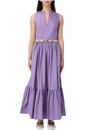 Twin-Set Maxi Dresses, female, , Size: M Elegant Lavender Maxi Dress