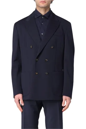ELEVENTY Blazers, male, , Size: XL Double Breasted Blazer