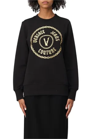 VERSACE Sweatshirts, female, , Size: M Chain Logo Sweatshirt