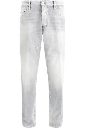 Dsquared2 Slim-fit Jeans, male, , Size: 3XL Vintage Skater Jeans Light Grey