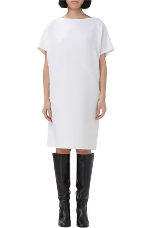GIANLUCA CAPANNOLO Midi Dresses, female, , Size: S Boat Neck A-Line Dress