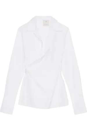 Givenchy Blouses, female, , Size: XS Poplin Blouse Long Sleeves